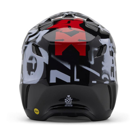 Kask cross FOX V3 SEVENTY4 BLACK czarny