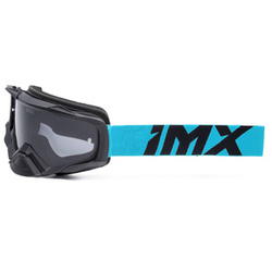 Gogle motocyklowe IMX DUST BLACK MATT/BLUE SZYBA DARK SMOKE + CLEAR czarny niebieski