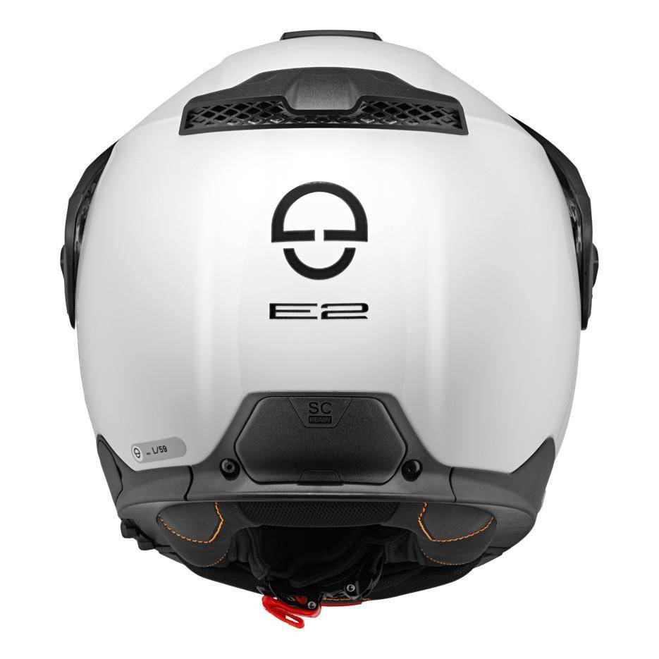 Kask szczękowy SCHUBERTH E2 ECE GLOSSY WHITE biały RRmoto pl