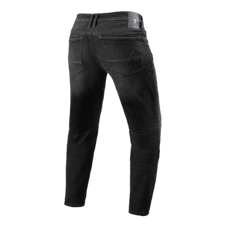 Jeansy motocyklowe REVIT MOTO 2 DARK GREY USED czarny