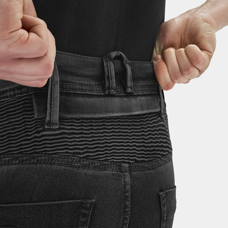 Jeansy motocyklowe SHIMA ZENITH BLACK czarny