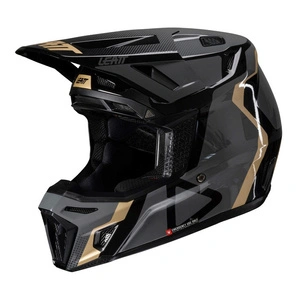 Kask cross z goglami LEATT KIT MOTO 8.5 V25 BLACK czarny