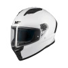 Kask integralny MT STINGER 2 PURE GLOSS PEARL WHITE biały