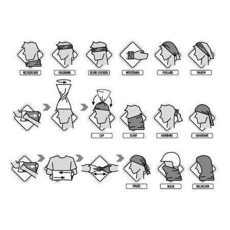 Chusta komin BUFF HEAVYWEIGHT MERINO WOOL SOLID BLACK