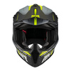 Kask cross MT FALCON S RULER C2 MATT szary czarny żółty fluo