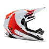 Kask cross FOX V3 MAGNETIC WHITE biały czerwony