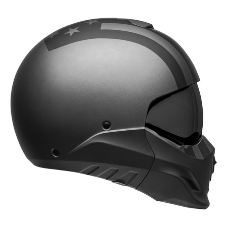 Kask szczękowy BELL BROOZER FREE RIDE MATTE GREY/BLACK czarny szary
