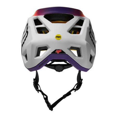 Kask rowerowy FOX SPEEDFRAME VNISH WHITE biały pomarańczowy
