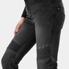 Jeansy motocyklowe damskie SHIMA ZENITH LADY BLACK czarny