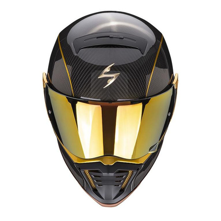 Kask integralny SCORPION EXO-HX1 CARBON SE BLACK/GOLD czarny złoty