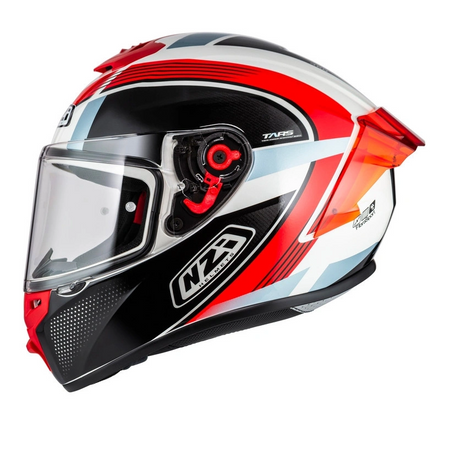 Kask integralny NZI TRENDY RAPID WHITE RED BLUE RED biały czerwony niebieski