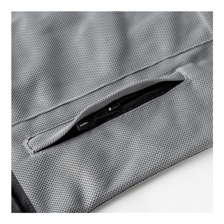 Kurtka tekstylna OZONE DART SILVER/BLACK srebrny czarny