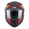 Kask integralny AXXIS FENIX HOPLITA B5 MATT czarny czerwony żółty