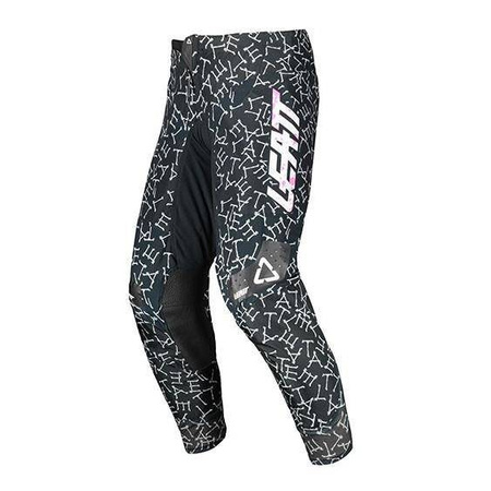 Spodnie cross LEATT MOTO 4.5 BLACK/BONES czarny biały
