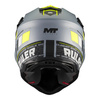 Kask cross MT FALCON S RULER C2 MATT szary czarny żółty fluo