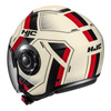 Kask otwarty HJC I40N VELU BEIGE/RED beżowy czerwony