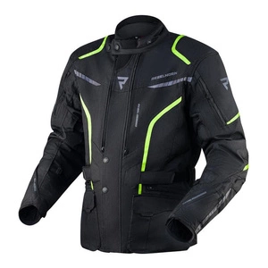 Kurtka tekstylna REBELHORN HIKER III BLACK/FLO YELLOW czarny żółty fluo