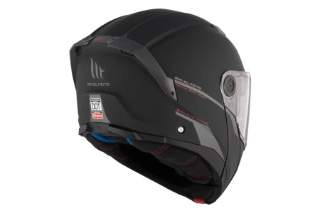 Kask szczękowy MT ATOM 2 SV SOLID MATT BLACK czarny mat