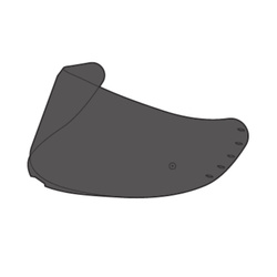 Wizjer szyba do kasku MT V-28B do kasku THUNDER 4 SV DARK SMOKE czarny