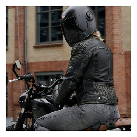 Kurtka skórzana damska REBELHORN HUNTER PRO LADY VINTAGE BLACK czarny brązowy