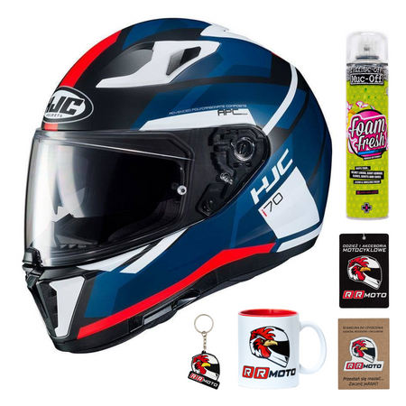 Kask integralny HJC I70 ELIM BLACK/BLUE/RED granatowy biały czarny czerwony