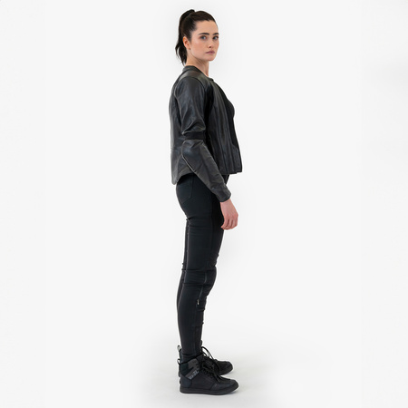 Jeansy motocyklowe damskie SHIMA FLEXX LADY BLACK czarny