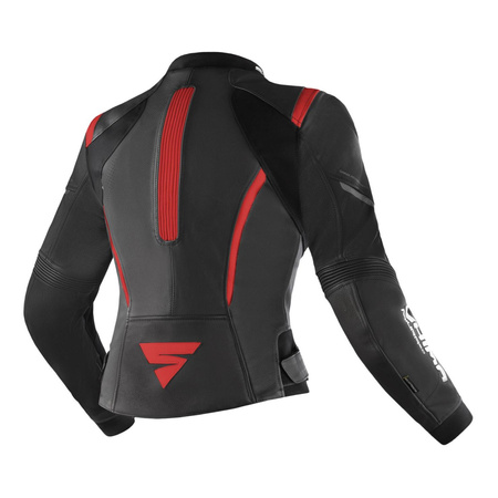 Kurtka skórzana damska SHIMA MIURA 2.0 BLACK/RED czarny czerwony biały