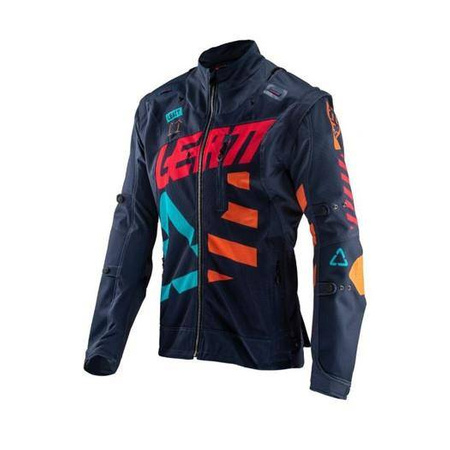 Kurtka enduro LEATT GPX 4.5 ENDURO X-FLOW INK/ORANGE granatowy