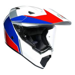 Kask integralny AGV AX9 ATLANTE WHITE/BLUE/RED biały niebieski czerwony
