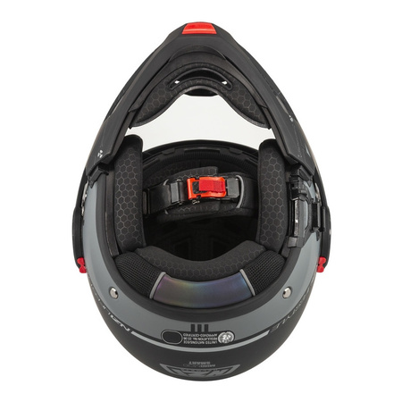 Kask szczękowy NZI MINIMOD SMART BLACK ANTRACITE MATT czarny szary