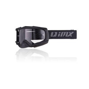 Gogle motocyklowe IMX DUST BLACK MATT SZYBA DARK SMOKE + CLEAR czarny mat szary