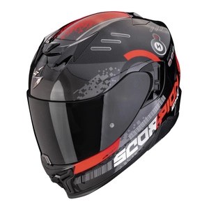 Kask integralny SCORPION EXO 520 EVO AIR TITAN METAL BLACK/RED czarny czerwony