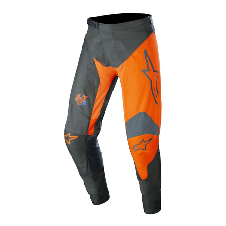 Spodnie cross ALPINESTARS RACER SUPERMATIC ANTHRACITE/ORANGE szary pomarańczowy
