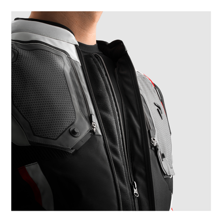Kurtka tekstylna REBELHORN BORG II BLACK/GREY/RED czarny szary czerwony