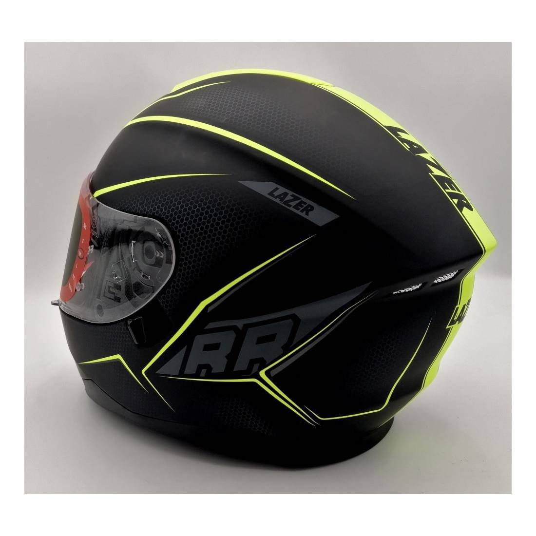 Kask Integralny Lazer Vertigo Evo Race Black Yellow Czarny Szary Ty Fluo Rrmoto Pl