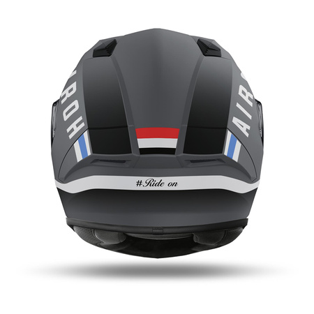Kask integralny AIROH VALOR CRAFT MATT szary biały czerwony niebieski czarny