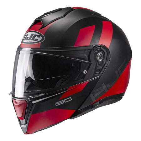 Kask szczękowy HJC I90 SYREX BLACK/RED czarny czerwony
