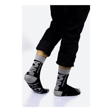 Skarpety DAVCA BLACK czarny szary