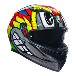 Kask integralny AGV K3 BIRDY 2.0 GREY/YELLOW/RED szary żółty czerwony