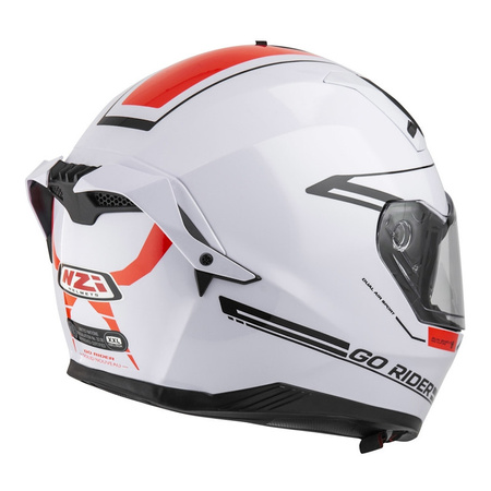 Kask integralny NZI GO RIDER STREAM DUO SOLID WHITE biały