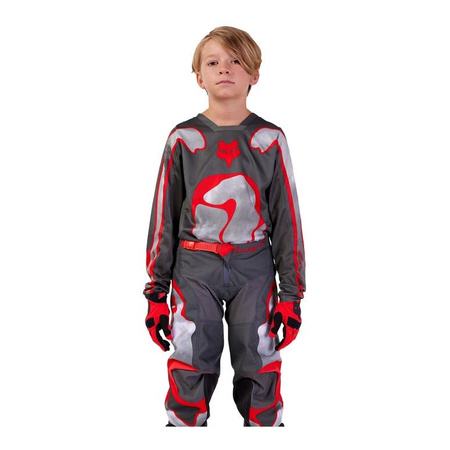 Bluza cross dziecięca FOX JUNIOR 180 ATLAS GREY/RED szary czerwony
