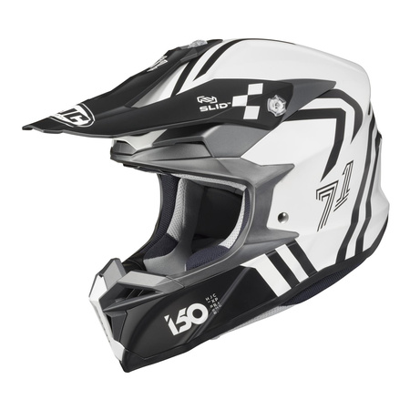 Kask cross HJC I50 HEX BLACK/WHITE czarny biały