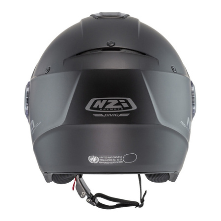Kask otwarty NZI CIVIC SOLID MATT BLACK czarny mat