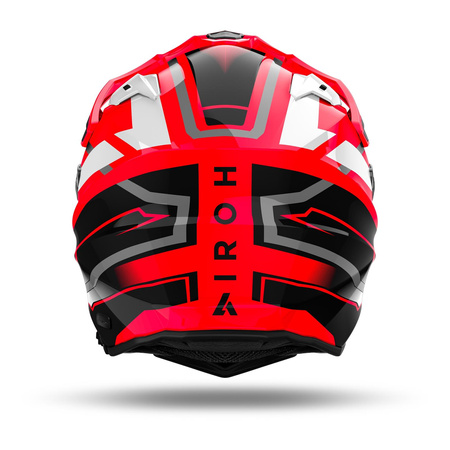 Kask integralny AIROH COMMANDER 2 MAVICK RED GLOSS czerwony biały czarny