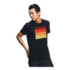 Koszulka T-shirt DAINESE STRIPES BLACK/RED czarny czerwony