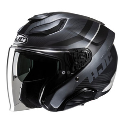 Kask otwarty HJC F31 NABY SILVER/BLACK srebrny czarny