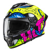 Kask integralny HJC C71 SQUEEZE YELLOW/PINK żółty fluo różowy niebieski czarny