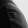 Jeansy motocyklowe damskie REBELHORN AGNESS 2 MONOLAYER WASHED BLACK czarny