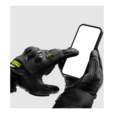 Rękawice miejskie REBELHORN DEFENDER BLACK/GREY/FLUO YELLOW czarny szary żółty fluo