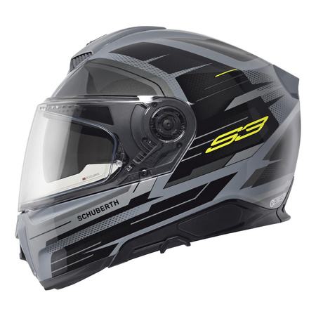 Kask integralny SCHUBERTH S3 ECE APEX GREY szary czarny żółty fluo